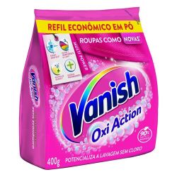 Lava Roupas Em Pó Vanish 400g Pink Refil...