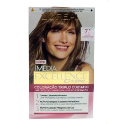 Tintura Imedia Excellence Creme 7 1 Lou Acinzentado...