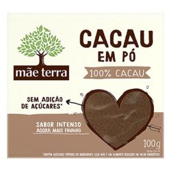 Cacau Em Pó Mãe Terra 100g S/açucar.................
