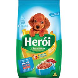 Ração Cães  Herói 2kg Filhotes Carne/cereais...