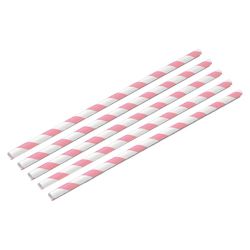 Canudo Papel Silver Liso 20un Rosa Pink.