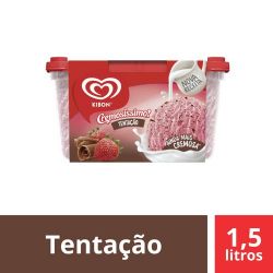 Sorvete Kibon 1,5l Cremosissimo Tentação, Vs, Sp........