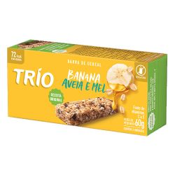 Barra Cereal Trio 60g - 75g Banana /aveia/mel.................