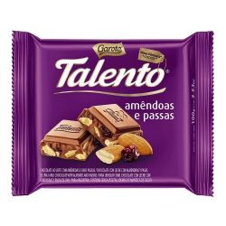 Chocolate Talento 90g Amendoas/ Passas...