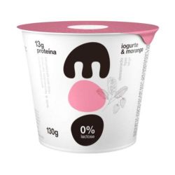 Iogurte Moo 130g Semi S/lactose Natural C/morango, Vd...