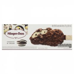 Picole Haagen Dazs 80ml Cookies & Cream, Vs, Sp.
